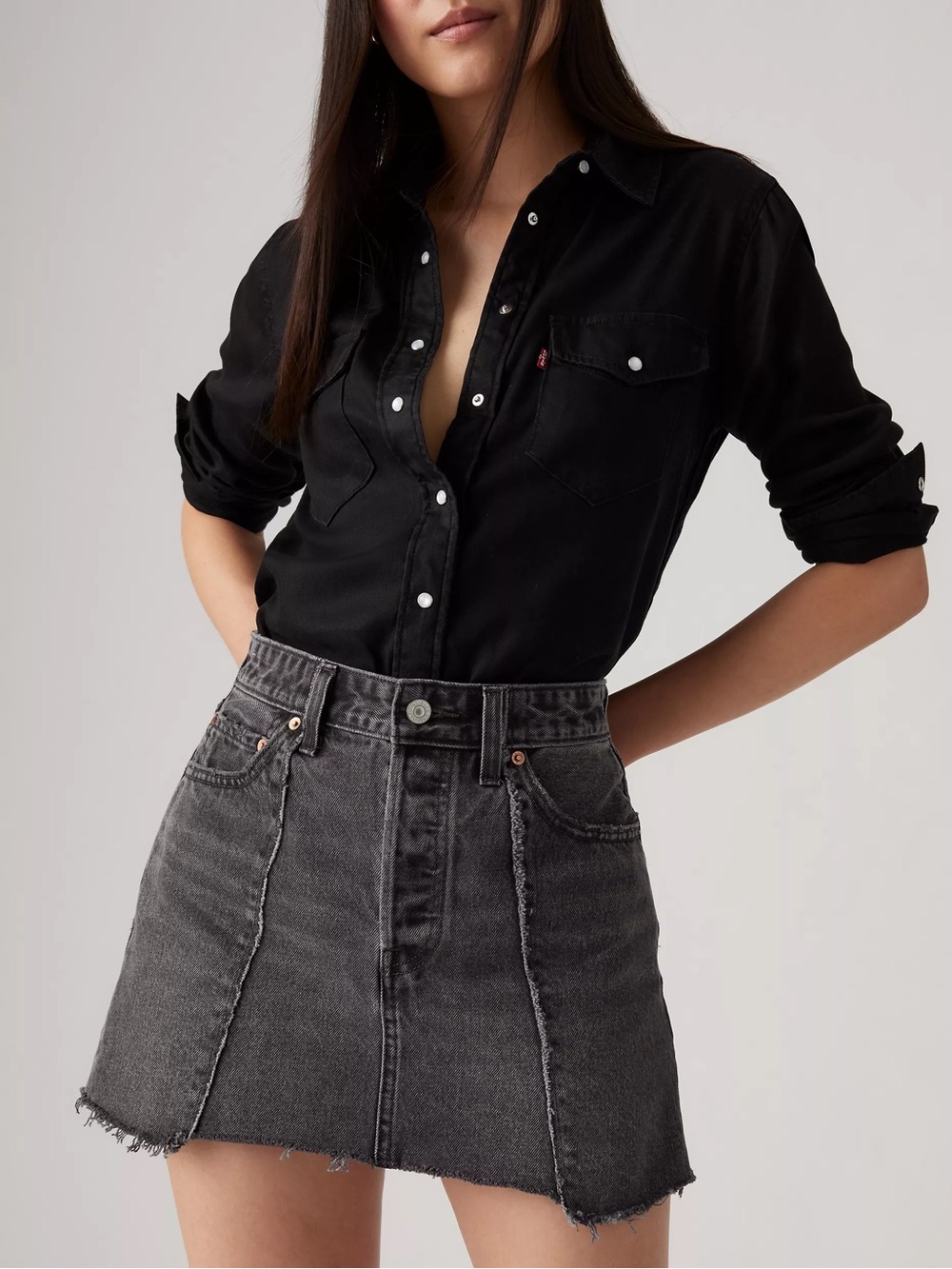 Levi's Recrafted Icon Skirt in Black